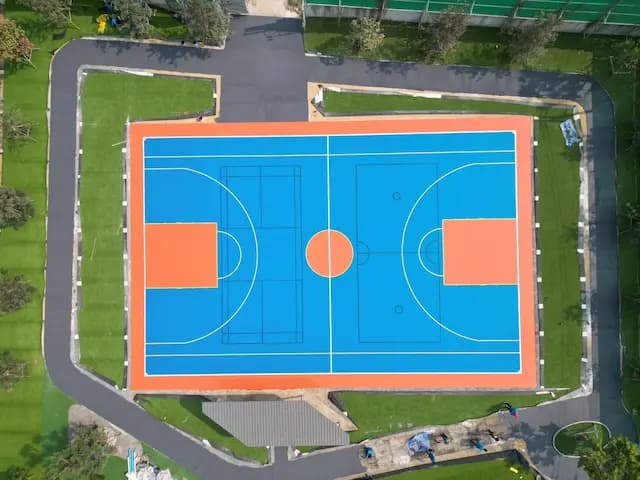 ขนาดสนามบาสเกตบอลมาตรฐาน FIBA, NBA, NCAA