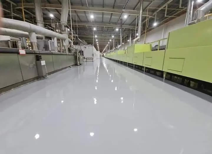 พื้นพียูคอนกรีต หรือ พื้นพียู Polyurethane MF - งานเคลือบพื้น PU Polyurethane MF