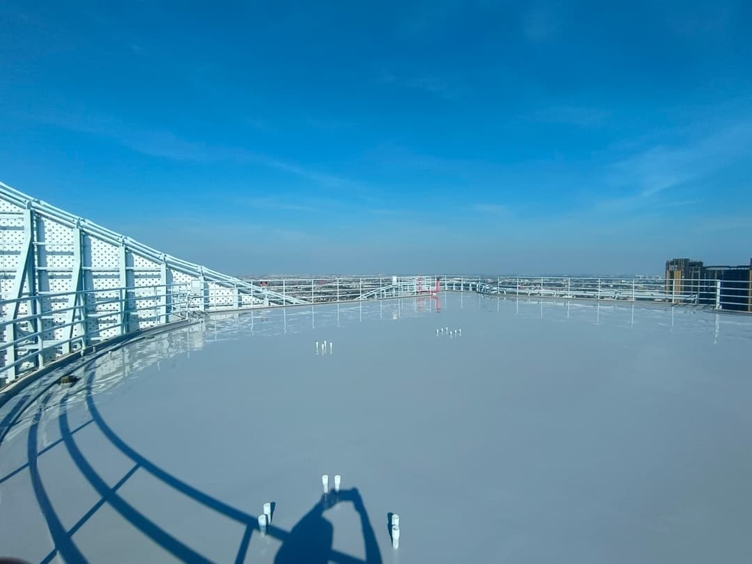 งานนซึมดาดฟ้า ด้วย PU Waterproofing @WHA บางนา