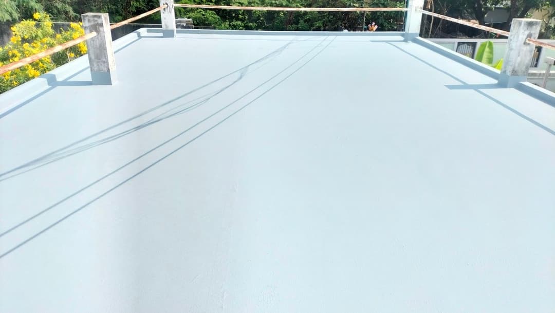 งานนซึมดาดฟ้า ด้วย PU Waterproofing @บ้านองุ่น