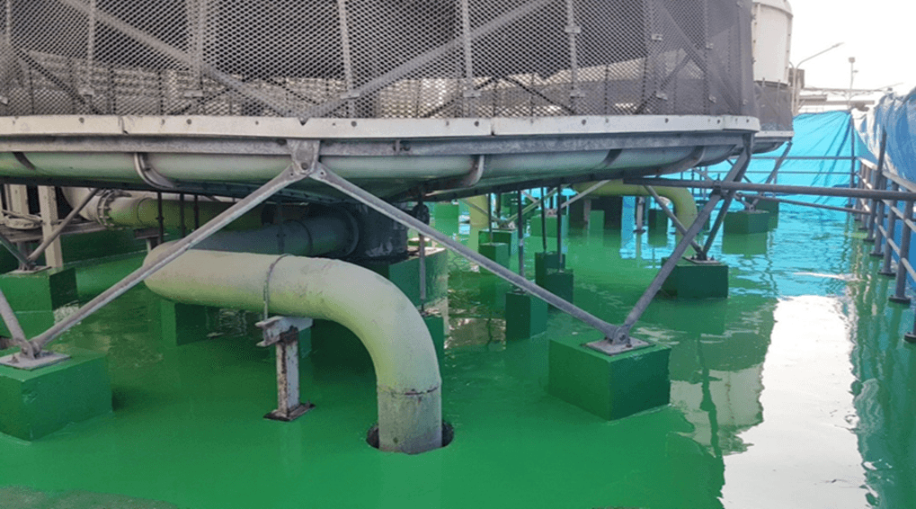 งานนซึมดาดฟ้า ด้วย PU Waterproofing @สถานที่