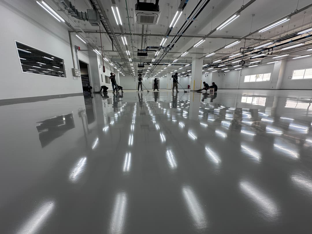 งานเคลือบพื้น PU Polyurethane MF @เตาบินสาย5