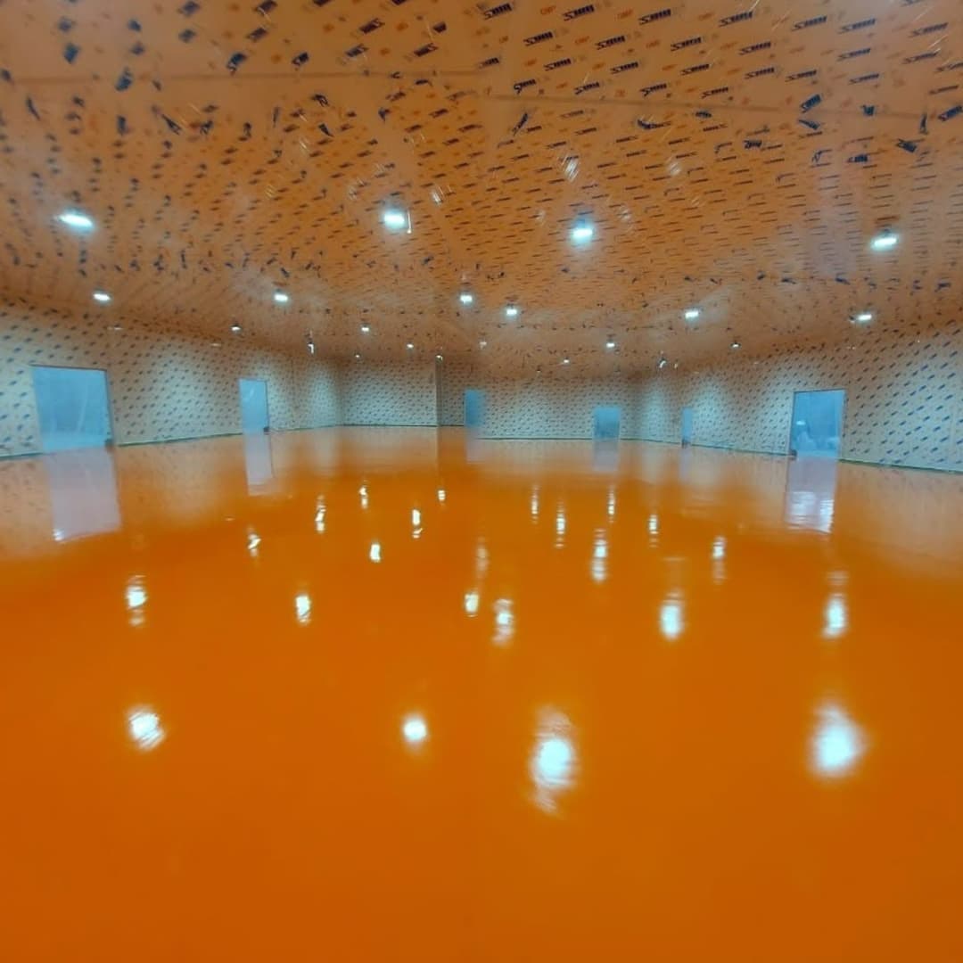 งานเคลือบพื้น PU Polyurethane MF @โรงงานพุทธมณฑลสาย 7