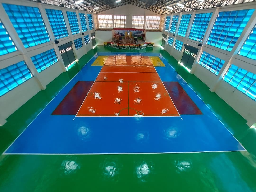 พื้นสนามวอลเลย์บอล@เมืองลอง แพร่