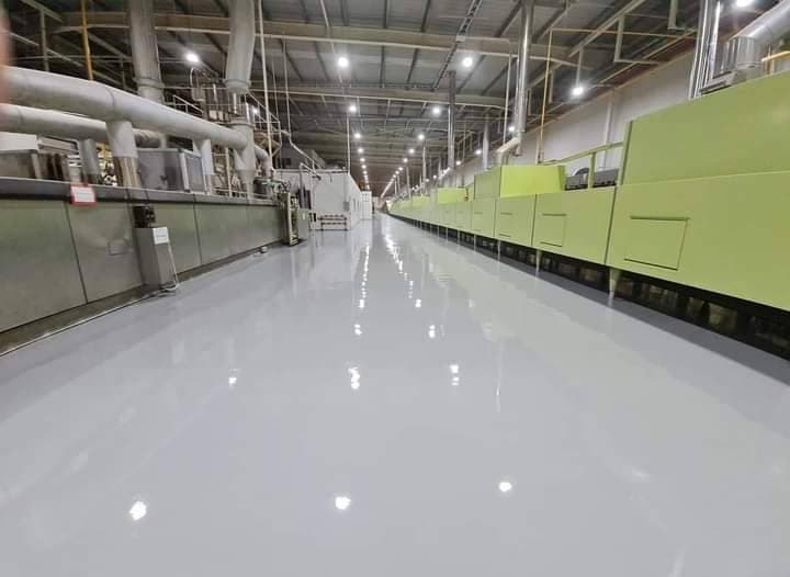 งานเคลือบพื้น PU Polyurethane MF @ไทยซัมซุง