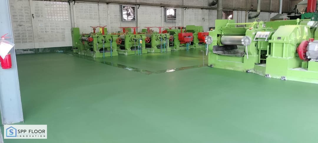 งานเคลือบพื้น PU Polyurethane MF @บางปู