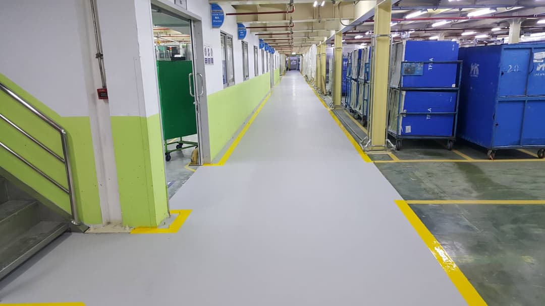 งานเคลือบพื้น PU Polyurethane MF @ซัมซุง
