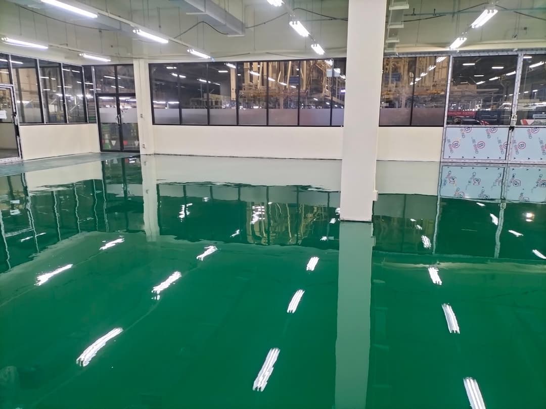 งานเคลือบพื้น PU Polyurethane MF @ฮอนด้า