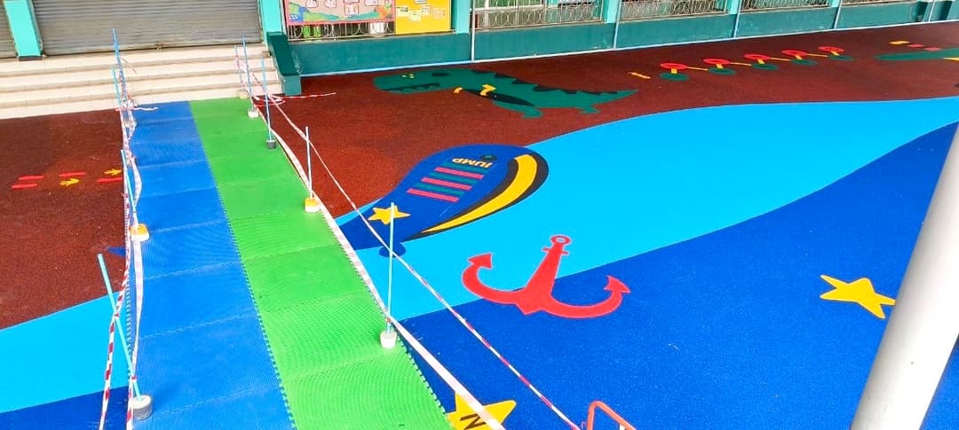 พื้นยาง EPDM @โรงเรียนบางไผ่