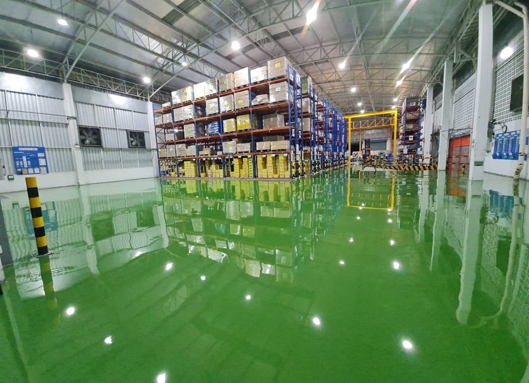 งานพื้น Epoxy self leveling  