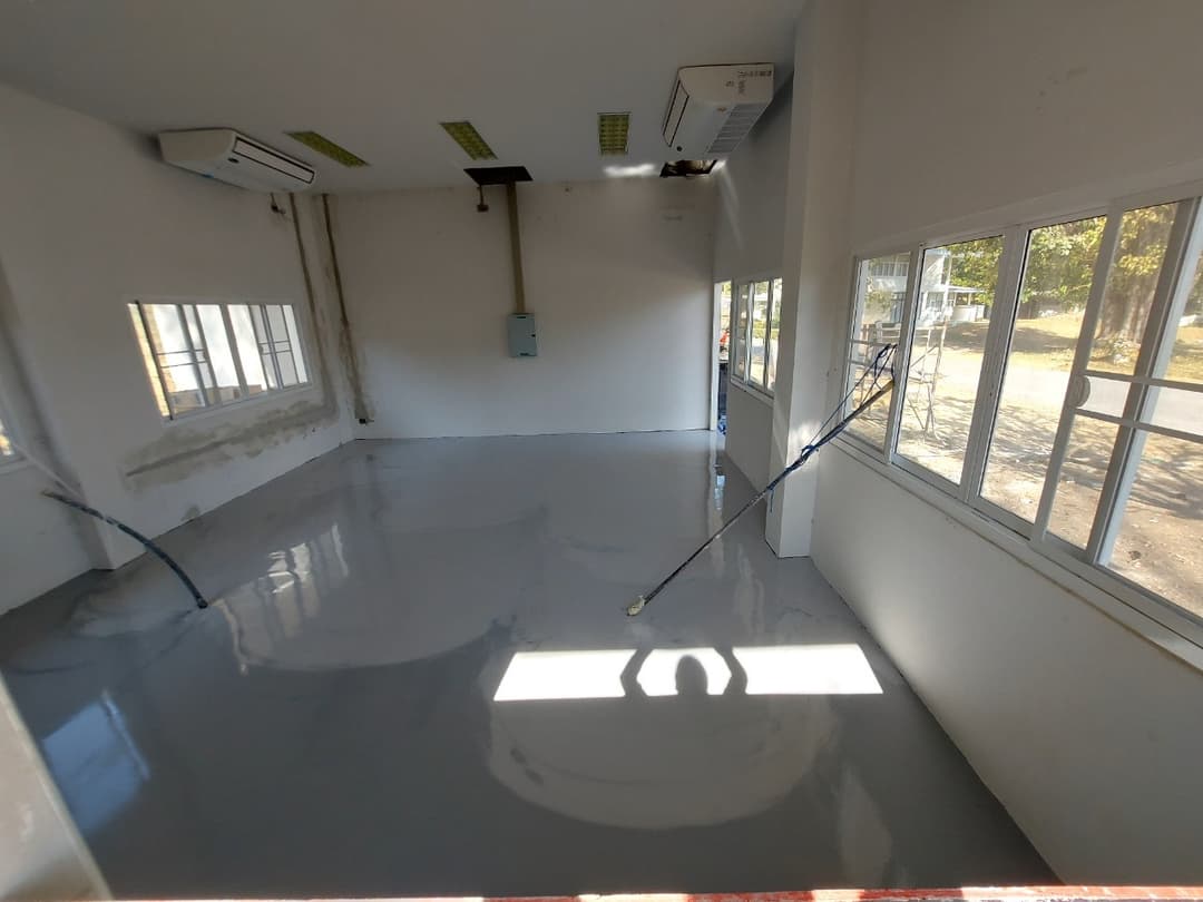 งานพื้น Epoxy self leveling  @ลพบุรี