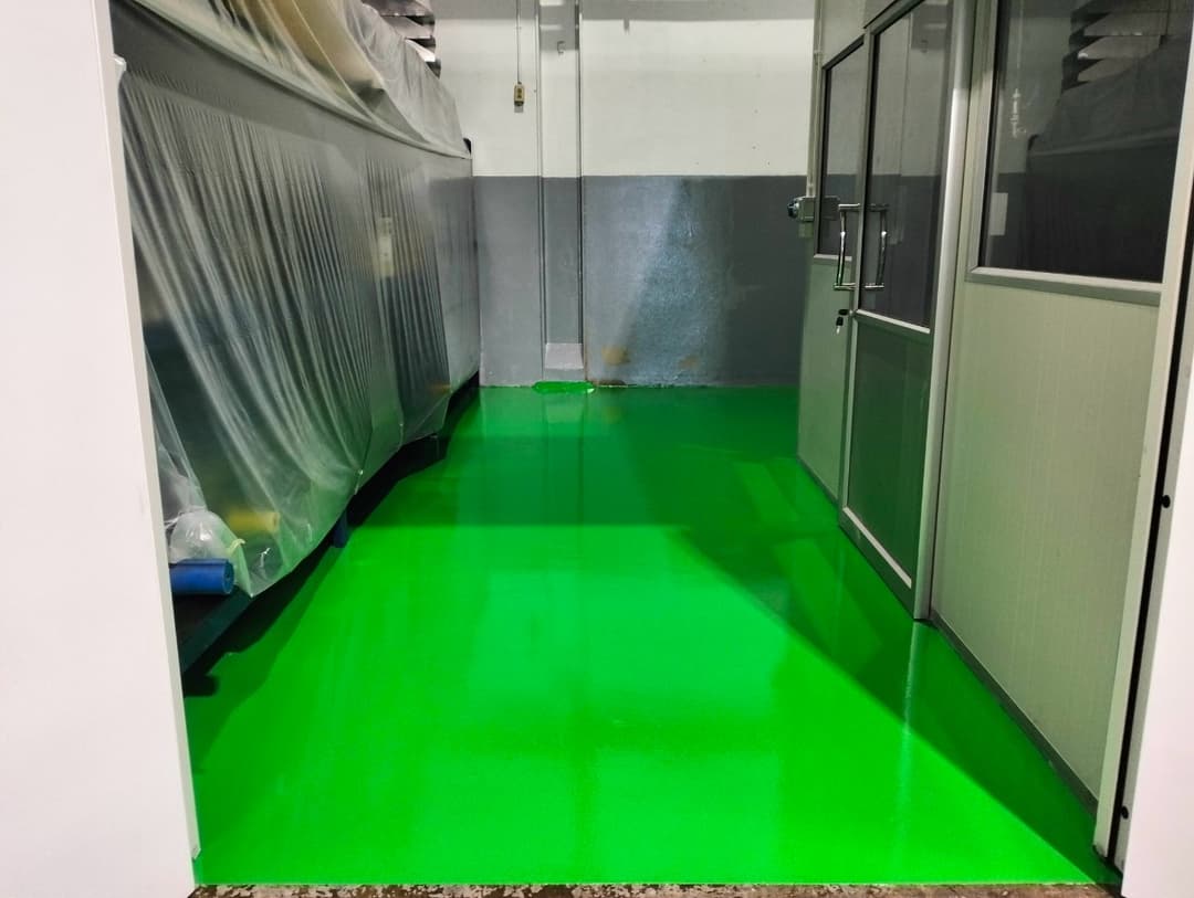งานพื้น Epoxy self leveling @P&G