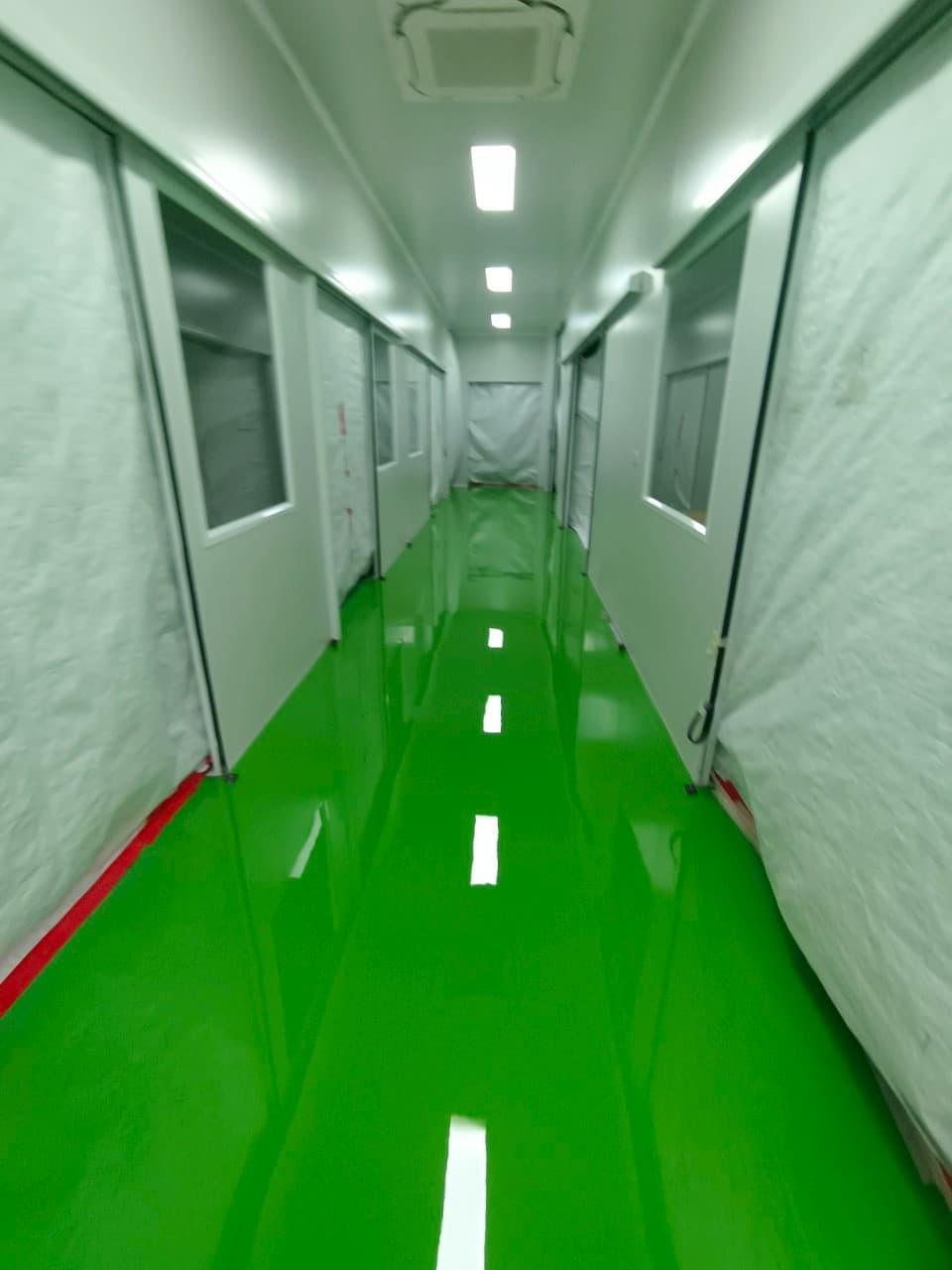 งานพื้น Epoxy self leveling  @จุฬเฮิร์บคลอง 6