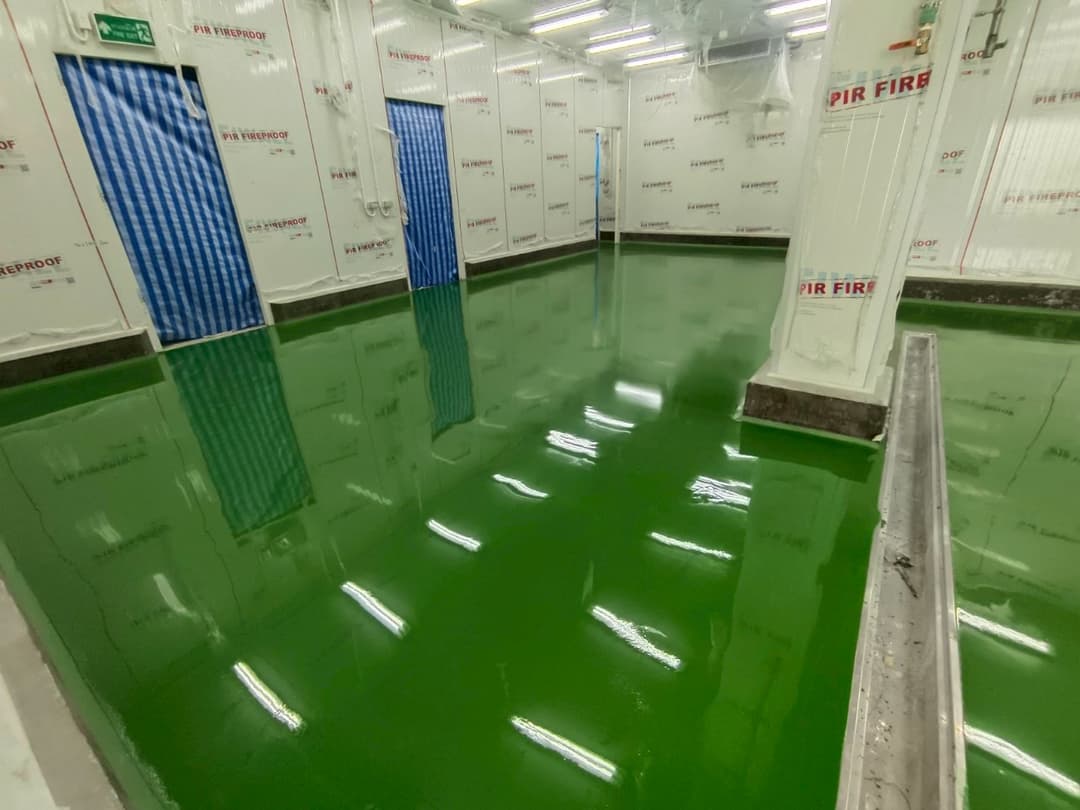 งานเคลือบพื้น PU Polyurethane MF @บลูโอโน่