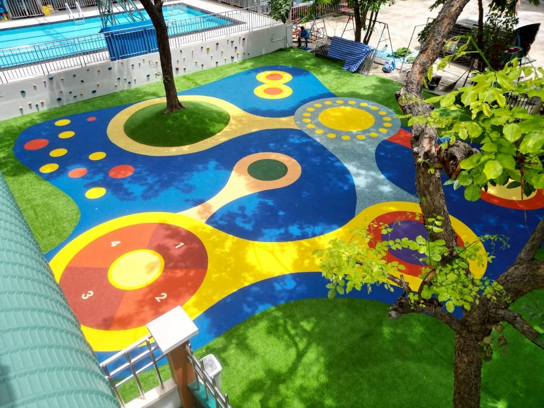พื้นยาง EPDM  @โรงเรียนทับทอง
