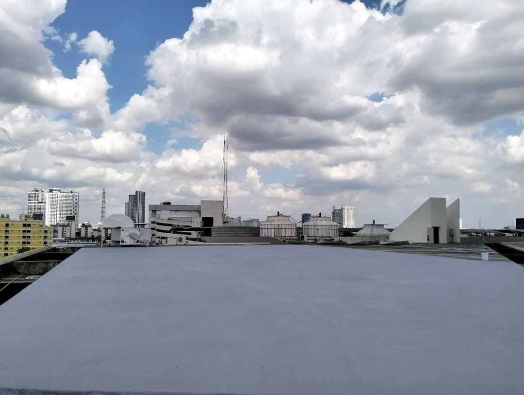 งานนซึมดาดฟ้า ด้วย PU Waterproofing @การบินไทย