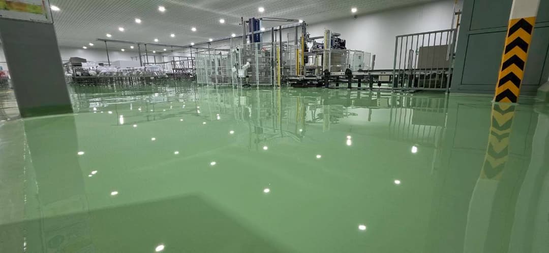 งานพื้น Epoxy self leveling  @สิงห์วังน้อย