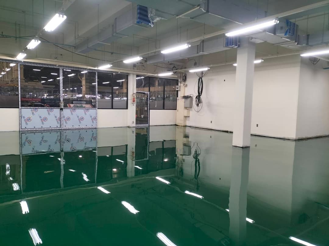 งานเคลือบพื้น PU Polyurethane MF @สินชัยโภชนาการ